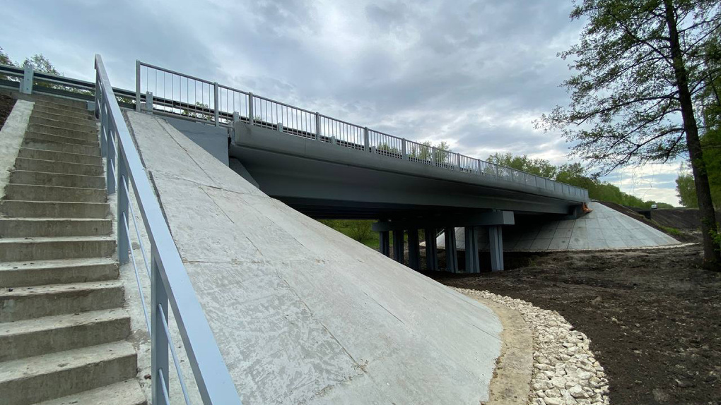 В Моршанском районе завершился ремонт моста через реку Сержалу