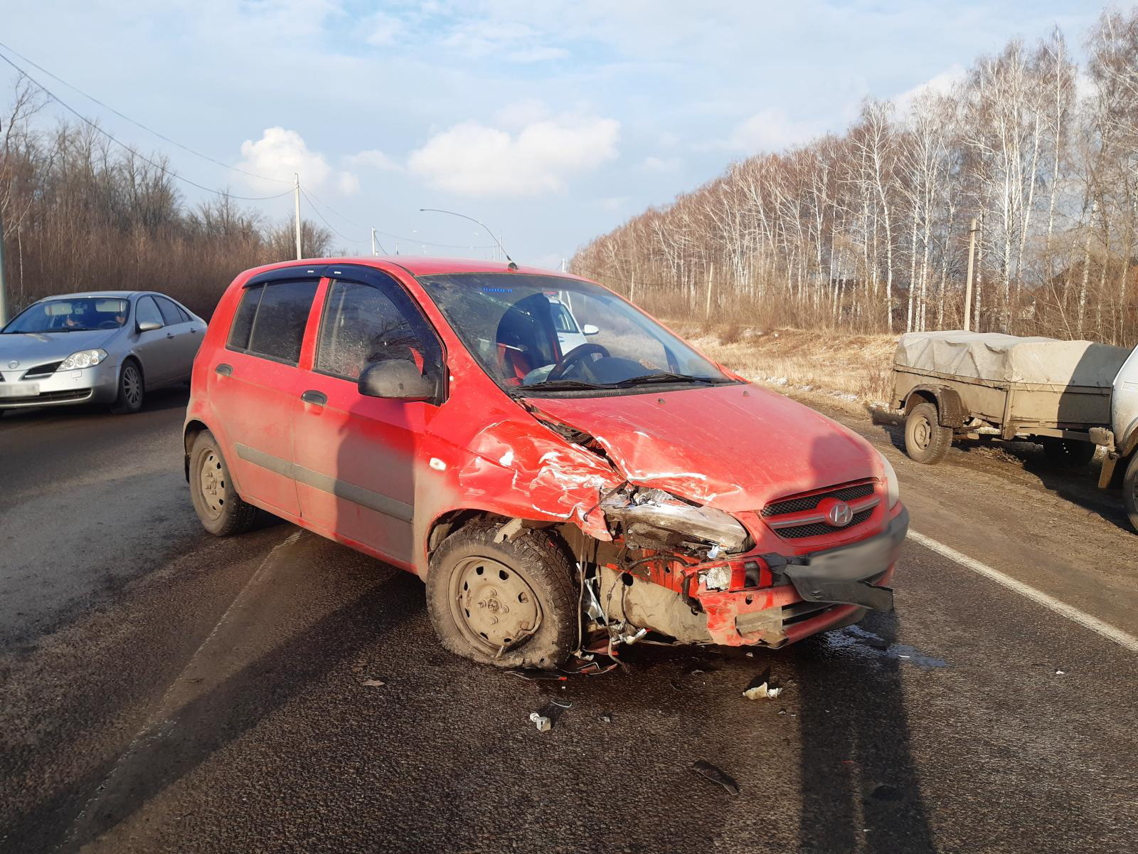 На трассе под Тамбовом столкнулись три автомобиля - Новости - vtambove.ru