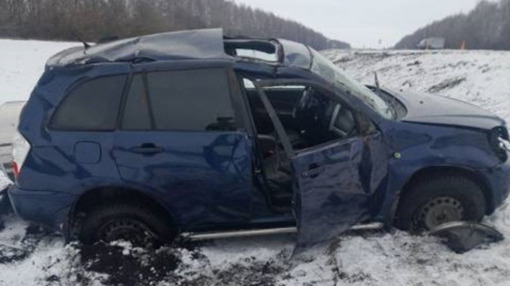 Вчера на трассе в Ржаксинском округе перевернулся внедорожник