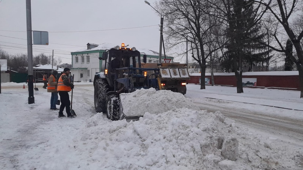 За ночь из Тамбова вывезли более 550 кубических метров снега