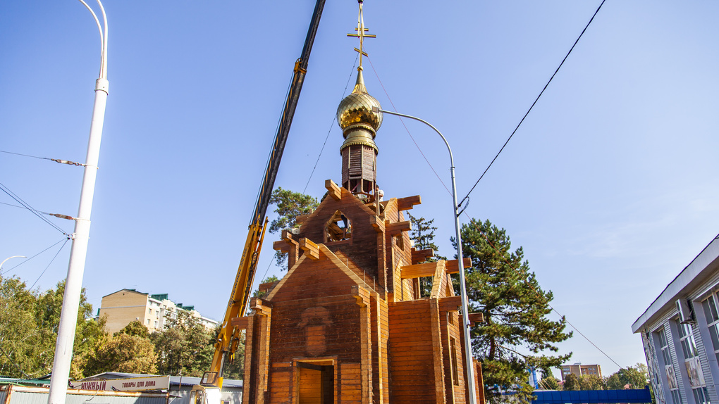 Часовня в городе Кирове красивое фото