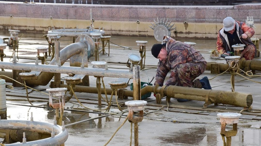 Тамбовские городские фонтаны законсервировали на зимний период