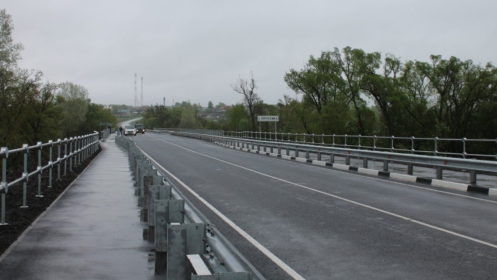 В Тамбовской области закончили ремонт моста на 36 километре дороги Моршанск – Пичаево