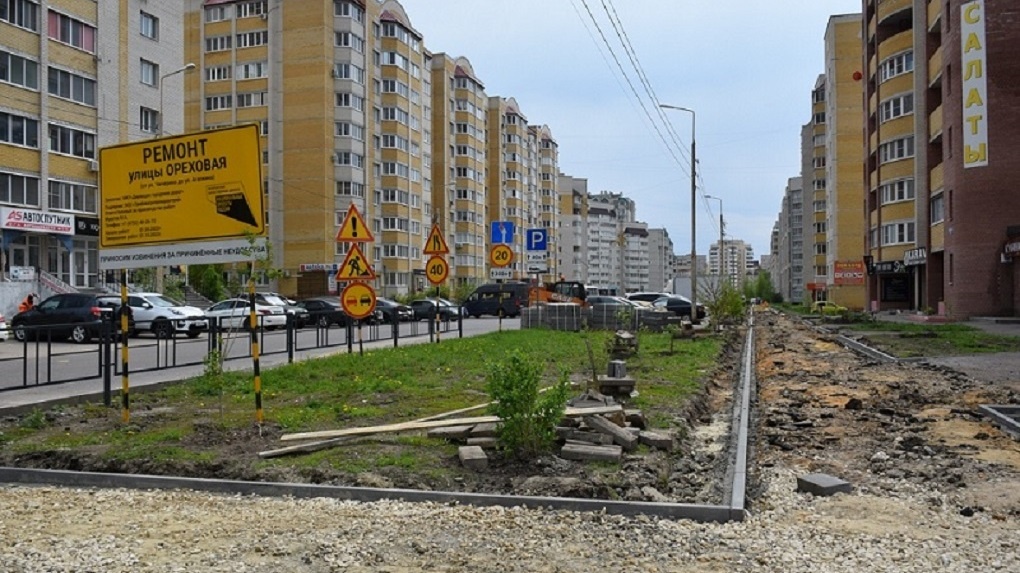 На улице Ореховой в Тамбове увеличат количество парковочных мест