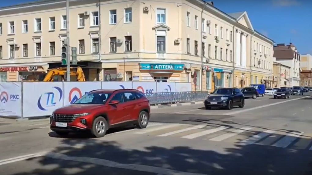 В Тамбове восстановили автомобильное движение по улице Карла Маркса