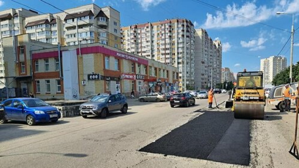 Улицу Северо-Западную в Тамбове ремонтируют методом «больших карт»