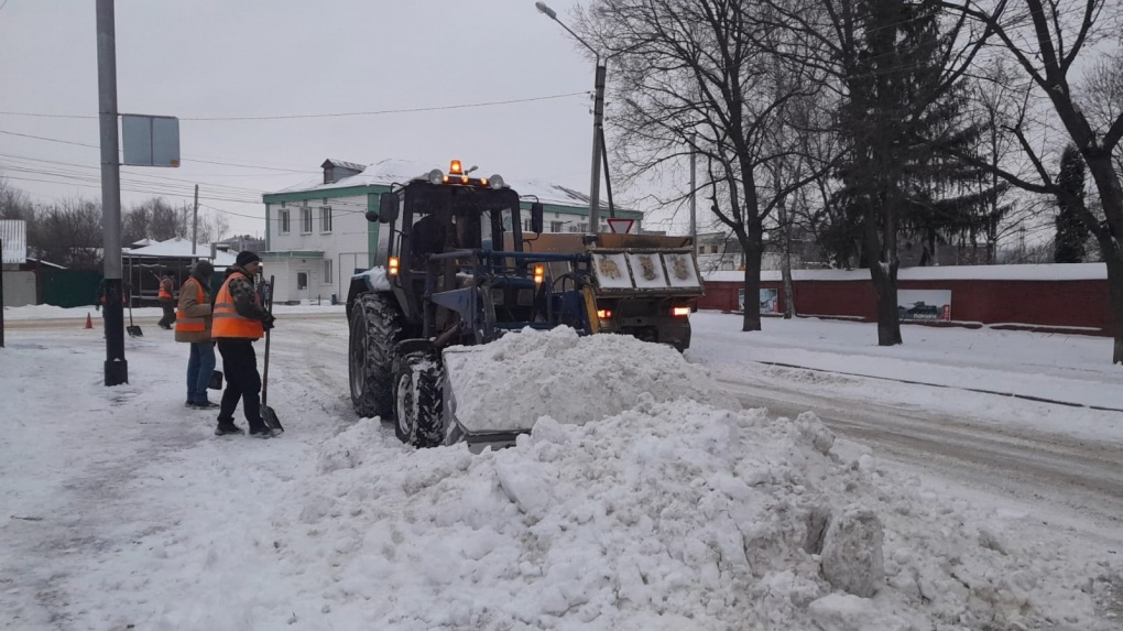 За ночь из Тамбова вывезли более 550 кубических метров снега