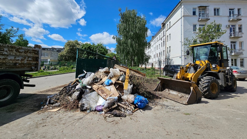 За семь дней рабочие убрали с улиц Тамбова 166 мусорных свалок