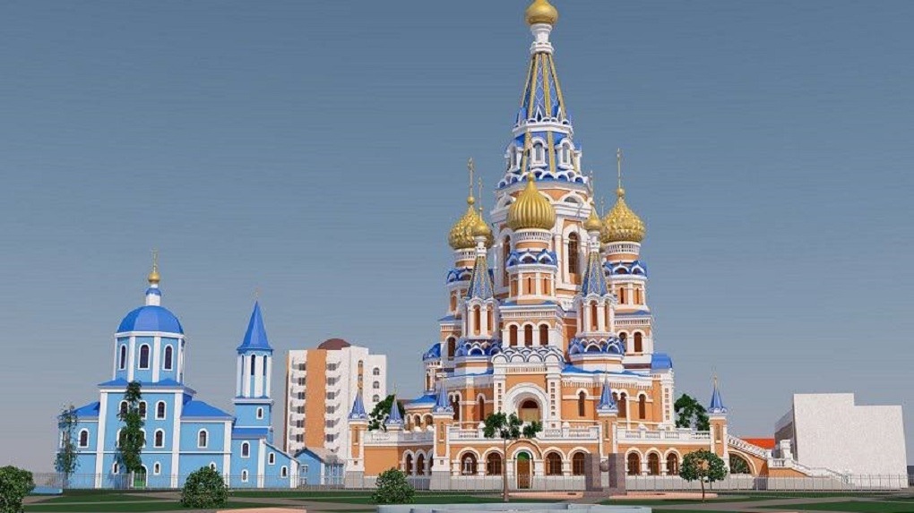 Тамбовчане могут познакомиться с эскизом Новопрокройского храма, который возводят на Набережной