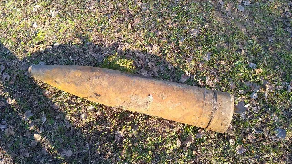 В лесу города Рассказово обнаружили снаряд времен Великой Отечественной войны